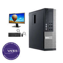 Load image into Gallery viewer, Dell Optiplex 7010 SFF Refurbished GRADE B Single Desktop PC Set (19-24" Monitor + Keyboard and Mouse Accessories):   Intel i5-3570|@3.4 Ghz|8GB Ram|620 GB HDD| Work from Home Ready|School|Office