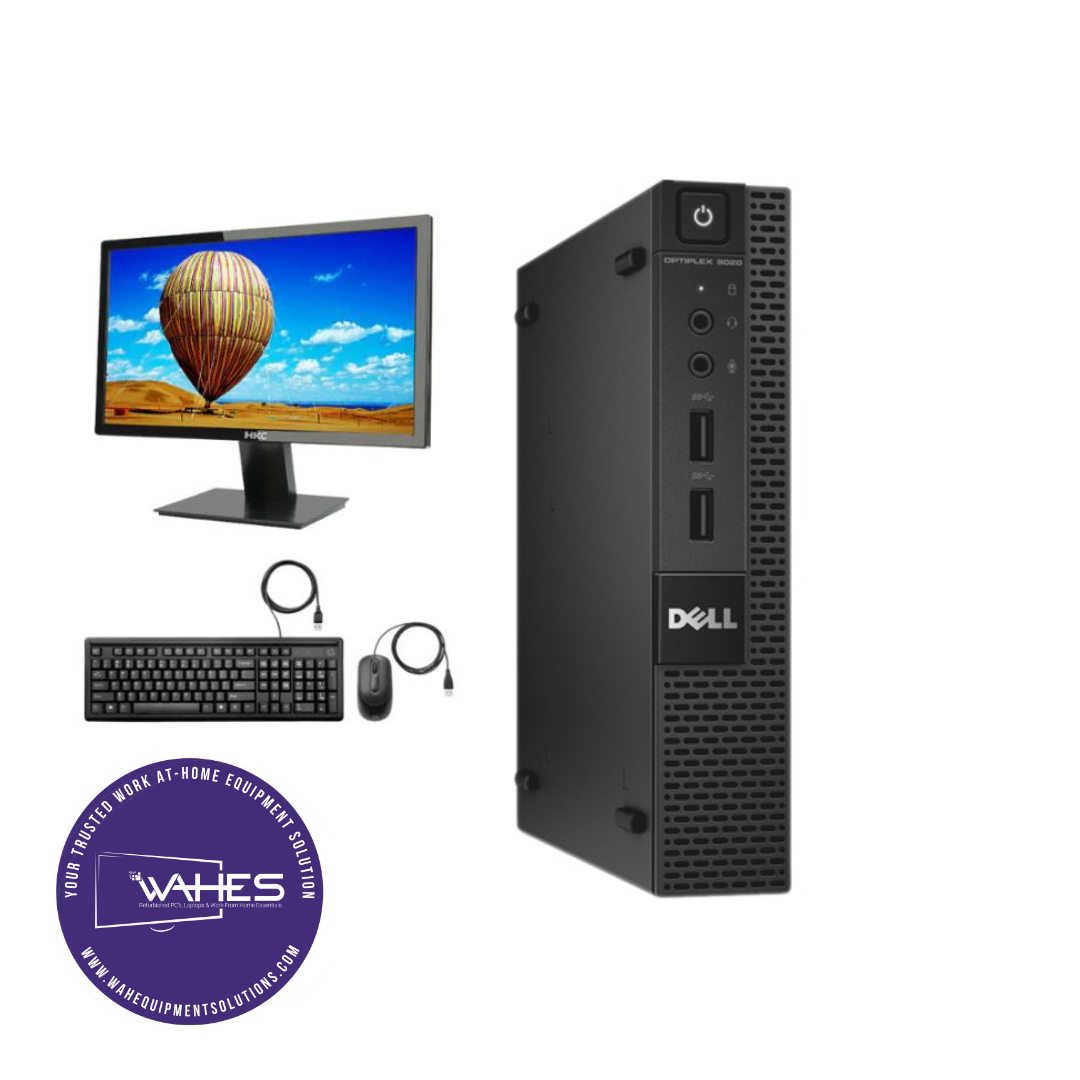 Dell Optiplex 9020 Micro Refurbished GRADE A Single Desktop PC Set (19 –  Work At-Home Equipment Solutions