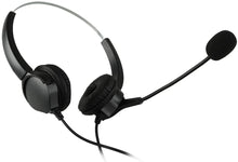 Load image into Gallery viewer, AGPtEK Hands-Free Call Center Corded Binaural Headset with Mircrophone