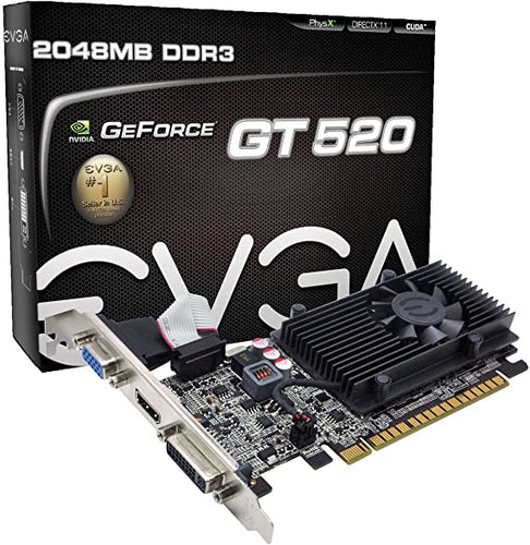 EVGA NVIDIA GEFORCE 520 2GB DDR3 (HDMI/VGA/DVI)