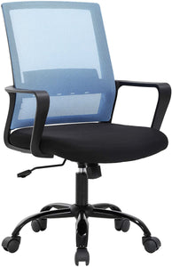 Ergonomic Swivel Rolling Home Office Mesh Chair with Lumbar Support