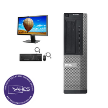 Load image into Gallery viewer, Dell Optiplex 7010 DT Refurbished GRADE B Single Desktop PC Set (19-24" Monitor + Keyboard and Mouse Accessories): Intel i7-3770 @ 3.4 Ghz|8GB Ram|250GB SSD| Work from Home Ready|School|Office