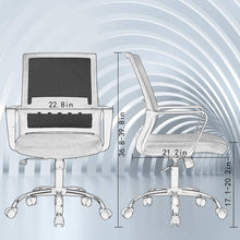 Load image into Gallery viewer, Ergonomic Swivel Rolling Home Office Mesh Chair with Lumbar Support