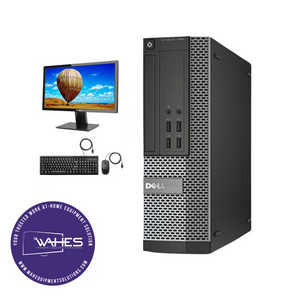 Dell Optiplex 7020 SFF Refurbished GRADE B Single Desktop PC Set (19-24" Monitor + Keyboard and Mouse Accessories): Intel i5-4590 @ 3.4 Ghz| 8GB Ram| 320GB HDD| Work from Home Ready|School|Office