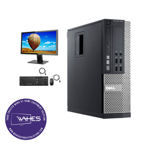 Dell Optiplex 7010 SFF Small Size Refurbished GRADE B Single Desktop PC Set (19-24" Monitor + Keyboard and Mouse Accessories): Intel i5-3470|@3.4 Ghz|8GB Ram|1TB HDD| Work from Home Ready|School|Office