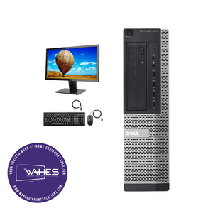 Dell Optiplex 9010 DT Refurbished GRADE B Single Desktop PC Set (19-24" Monitor + Keyboard and Mouse Accessories): Intel i7-3770 @ 3.4 Ghz| 8GB Ram| 250 GB HDD|  Call Center Work from Home|School|Office