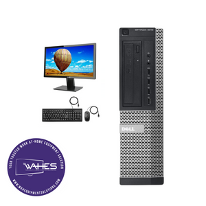 Dell Optiplex 9010 DT Refurbished GRADE A Single Desktop PC Set (19-24" Monitor + Keyboard and Mouse Accessories): Intel i5-3570|8GB Ram|500 GB HDD| Call Center Work from Home|School|Office
