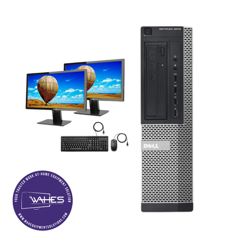 Dell Optiplex 9010 DT Refurbished GRADE B Dual Desktop PC Set (19-24