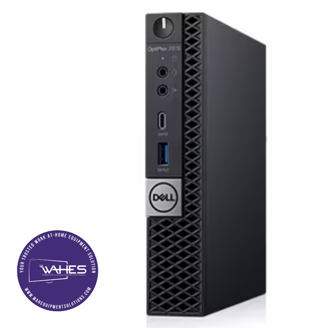 Dell Optiplex 7070 Micro Refurbished GRADE A Desktop CPU Tower ( Microsoft Office and Accessories): Intel i5-9500T @ 2.2 GHz| 8GB Ram| 250GB SSD|Arise Work from Home Ready