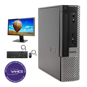 Dell Optiplex 9020 SFF Refurbished GRADE A Single Desktop PC Set (19-24" Monitor + Keyboard and Mouse Accessories): Intel i5-2500 @ 3.2 GHz|8GB Ram|500 GB HDD| Call Center Work from Home|School|Office
