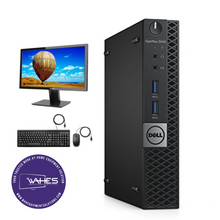 Load image into Gallery viewer, Dell Optiplex 3040 Micro Refurbished GRADE A Single Desktop PC Set (19-24&quot; Monitor + Keyboard and Mouse Accessories): Intel i5-6500T @ 3.4 Ghz|8GB Ram|500GB SSHD|Call Center Work from Home|School|Office
