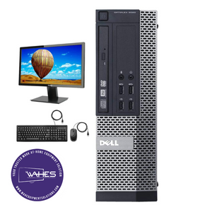 Dell Optiplex 9020 DT Refurbished GRADE B Single Desktop PC Set (19-24" Monitor + Keyboard and Mouse Accessories): Intel i7-4770K @ 3.4 Ghz| 8GB Ram| 320 GB HDD| Call Center Work from Home|School|Office