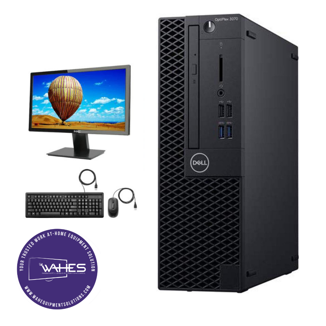 Dell Optiplex 3070 SFF Refurbished GRADE A Single Desktop PC Set (19-24