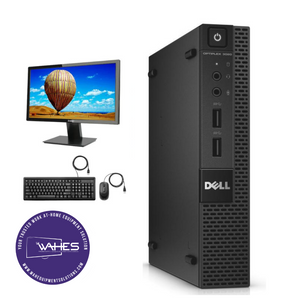 Dell Optiplex 3020 Micro Refurbished GRADE A Single Desktop PC Set (19-24" Monitor + Keyboard and Mouse Accessories): Intel i5-4590T @ 2.2 Ghz| 8GB Ram| 1 TB SSHD|Call Center Work from Home|School|Office