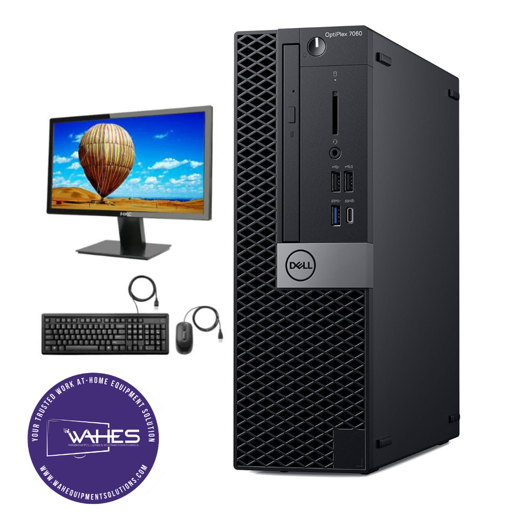 Dell Optiplex 7060 SFF Refurbished GRADE A Single Desktop PC Set (20-24