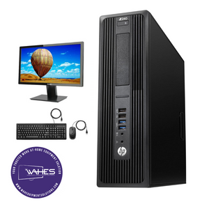 HP Z240 SFF Refurbished GRADE A Single Desktop PC Set (19-24" Monitor + Keyboard and Mouse Accessories): Intel i7-6770 @ 2.4 Ghz| 8GB Ram| 1 TB HDD|Arise Work from Home Ready