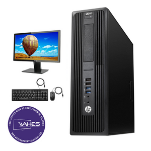 HP Z240 SFF Workstation Refurbished GRADE A Single Desktop PC Set (20-24" Monitor + Keyboard and Mouse Accessories): Intel i7-6700 @ 3.4 Ghz| 8GB Ram| 128 GB SSD|WIN 11|Arise Work from Home Ready