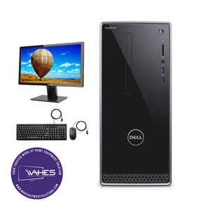 Dell Inspiron 3668 DT Refurbished GRADE B Single Desktop PC Set (20-24" Monitor + Keyboard and Mouse Accessories): Intel i5-7400 @ 3.4 Ghz| 8GB Ram| 128 GB SSD|WIN 11|Arise Work from Home Ready