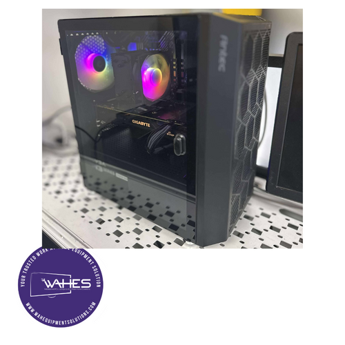 BLACK CUSTOM ANTEC GAMING Refurbished GRADE A Desktop CPU Tower ( Microsoft Office and Accessories): Intel i5-10400 @ 3.4 Ghz  NVIDIA 1080 8GB RGB BUILD| 16GB Ram| 256GB SSD 1 TB HDD|WIN 11 PRO|Arise Work from Home Ready