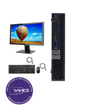 Load image into Gallery viewer, Dell Optiplex 7060 SFF Refurbished GRADE B Single Desktop PC Set (20-24&quot; Monitor + Keyboard and Mouse Accessories):  Intel i5-9500 @ 3.4 Ghz| 8GB Ram| 256 GB SSD|WIN 11 PRO|Arise Work from Home Ready