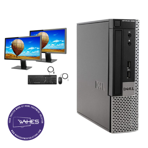 Dell Optiplex 9020 SFF Refurbished GRADE A Dual Desktop PC Set (19-24