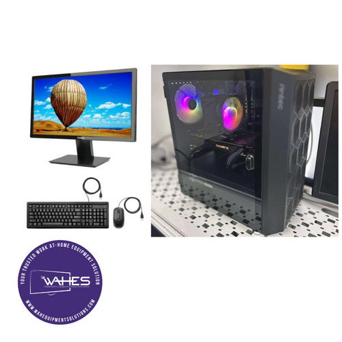 BLACK CUSTOM ANTEC GAMING Refurbished GRADE A Single Desktop PC Set (20-24