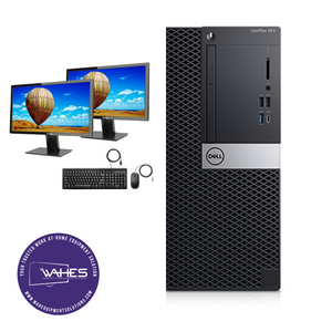 Dell optiplex XE3 SFF Refurbished GRADE B Dual Desktop PC Set (19-22" Monitor + Keyboard and Mouse Accessories): Intel i5-8500 @ 3.4 Ghz| 8GB Ram| 256 GB SSD|Arise Work from Home Ready
