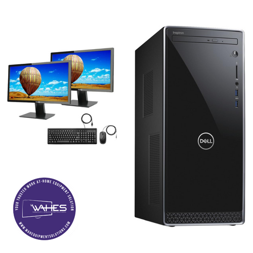 Dell Inspiron 3670 DT Refurbished GRADE B Dual Desktop PC Set (20-24