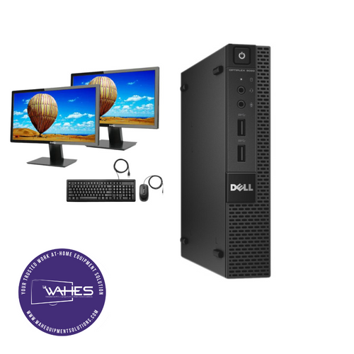 Dell Optiplex 9020 Micro Refurbished GRADE A Dual Desktop PC Set (19-24