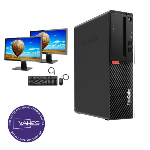 Lenovo M710s Refurbished GRADE B Dual Desktop PC Set (20-24