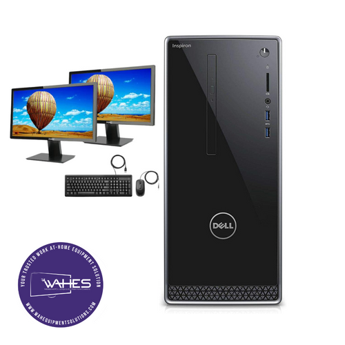 Dell Inspiron 3668 DT Refurbished GRADE B Dual Desktop PC Set (20-24