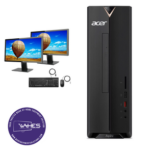 Acer Aspire DT Refurbished GRADE A Dual Desktop PC Set (19-22" Monitor + Keyboard and Mouse Accessories): Intel i5-7500 @ 3.4Ghz| 4GB Ram| 1TB HD|Arise Work from Home Ready