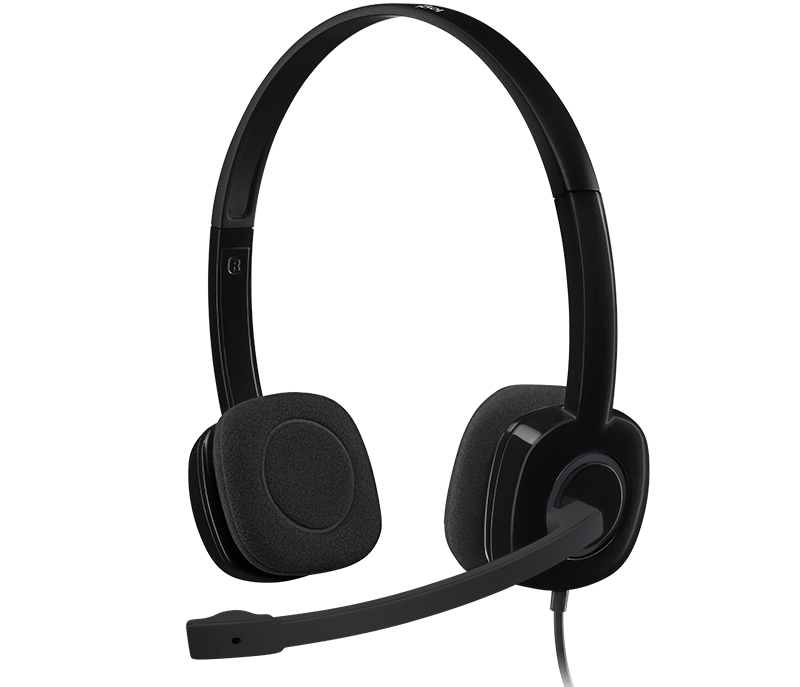 Logitech H151 Stereo Headset with Noise Cancelling Mic 3.5MM Audio Ja Work At Home Equipment Solutions
