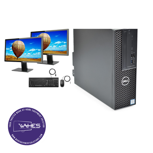 DELL PRECISION 3430 Refurbished GRADE B Dual Desktop PC Set (20-24