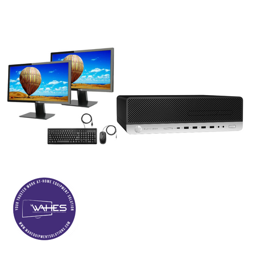 HP ELITEDESK 800 G4 SFF Refurbished GRADE B Dual Desktop PC Set (20-24