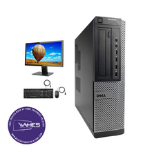 Load image into Gallery viewer, Dell Optiplex 3010 SFF Refurbished GRADE B Single Desktop PC Set (19-24&quot; Monitor + Keyboard and Mouse Accessories): Intel  Intel i5-2400|8GB Ram|256GB SSD| Call Center Work from Home|School|Office