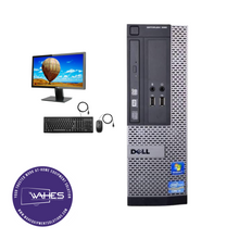 Load image into Gallery viewer, Dell Optiplex 390 SFF Refurbished GRADE B Single Desktop PC Set (19-24&quot; Monitor + Keyboard and Mouse Accessories):  Intel i3-3220 @ 3.2Ghz|4GB Ram|500GB HDD|Work from Home Ready|School|Office