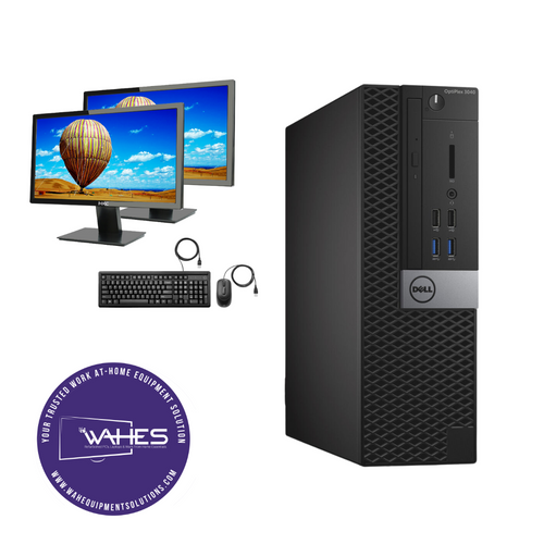 Dell Optiplex 3040 SFF Refurbished GRADE A Dual Desktop PC Set (19-24