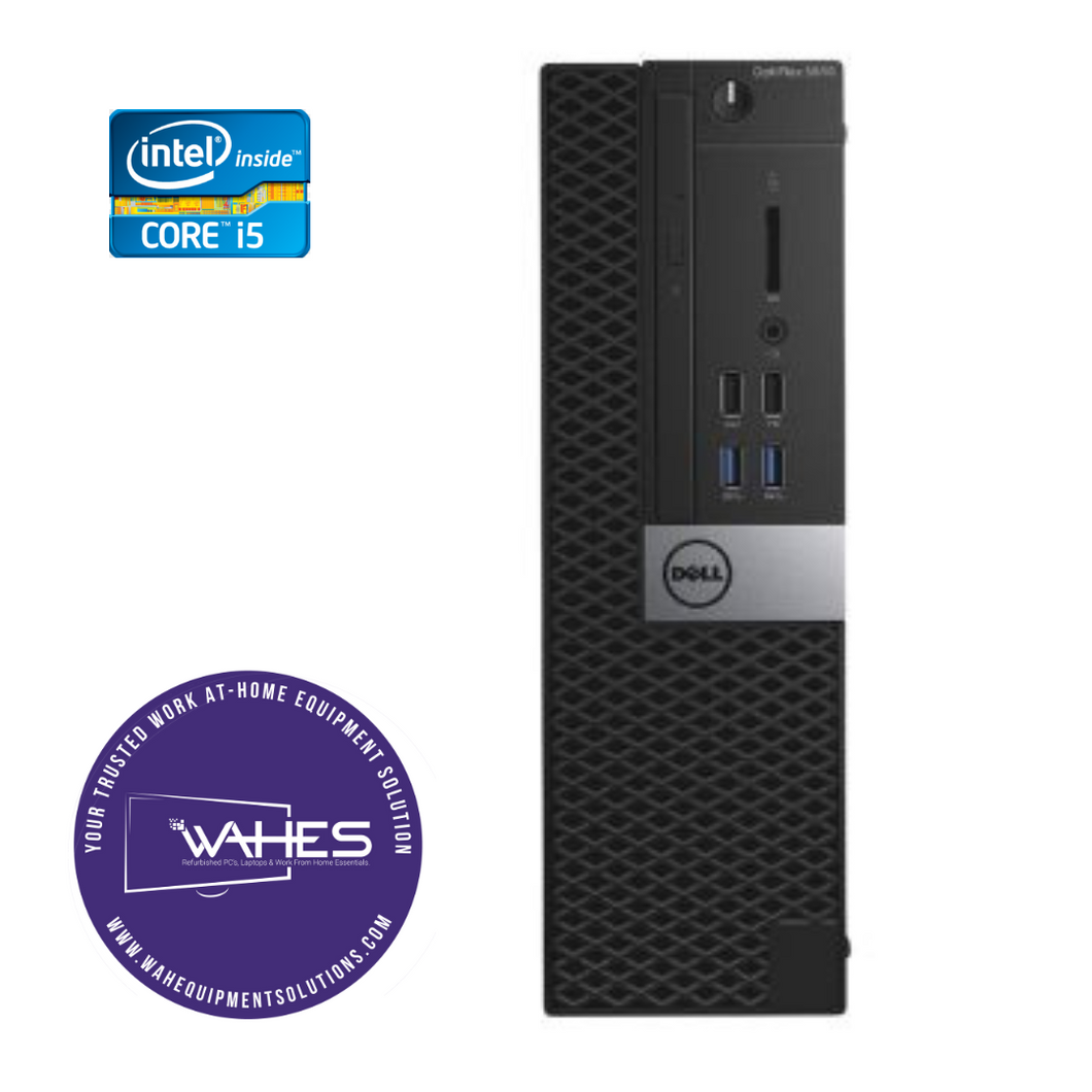 Dell Optiplex 5040 SFF Refurbished GRADE A Desktop CPU Tower ( Microsoft Office and Accessories): Intel i3|8GB RAM|500GB HDD| Work from Home Ready|School|Office