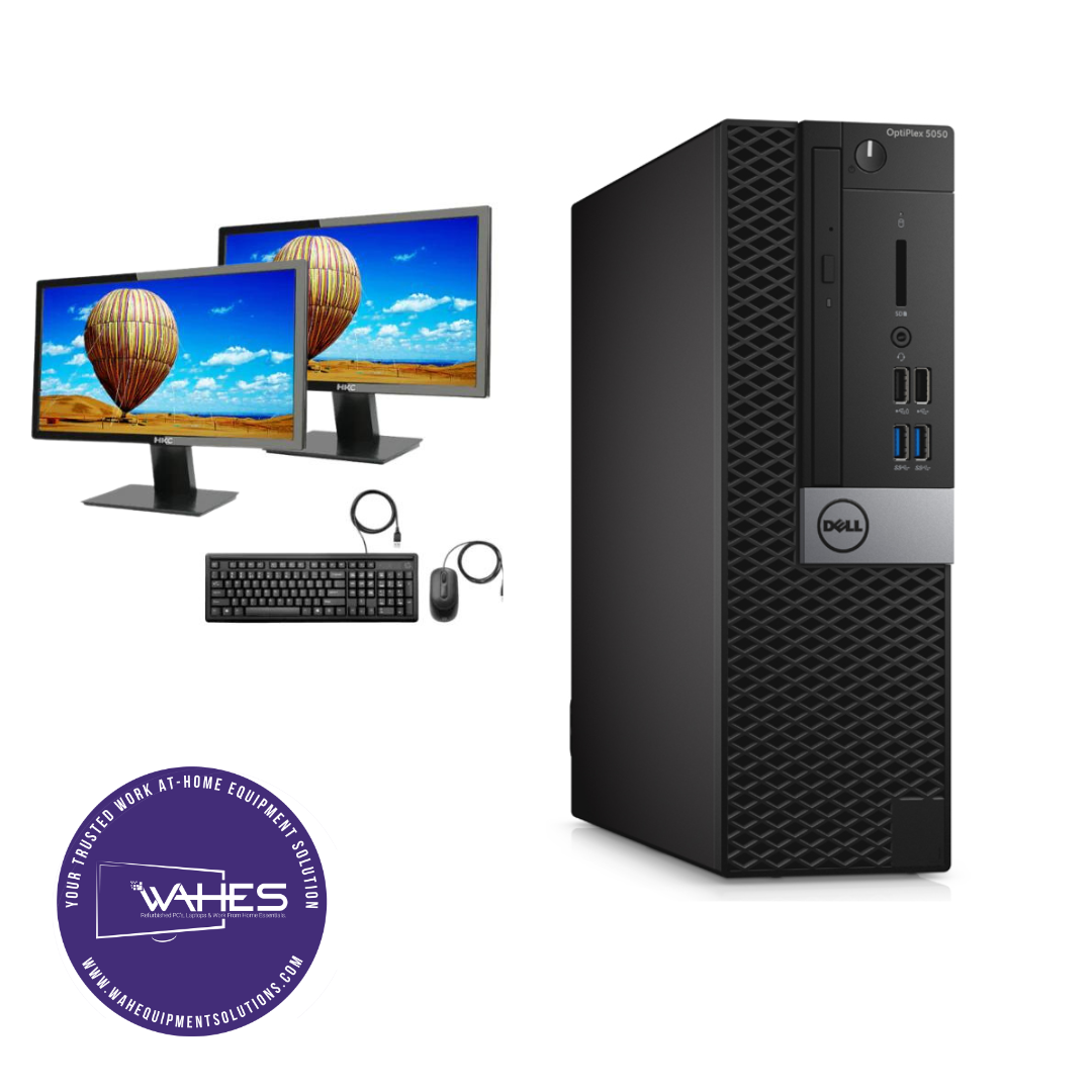 Dell Optiplex 5050 Refurbished GRADE A Dual Desktop PC Set (20-24