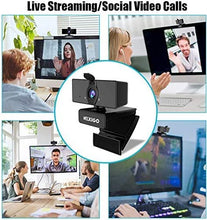 Load image into Gallery viewer, NexiGo N660 HD Webcam with Dual Microphone, Plug and Play