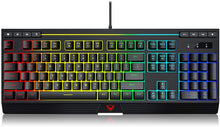 Load image into Gallery viewer, Wired Adjustable Backlight RGB Gaming Keyboard - Non-Fading Keycaps