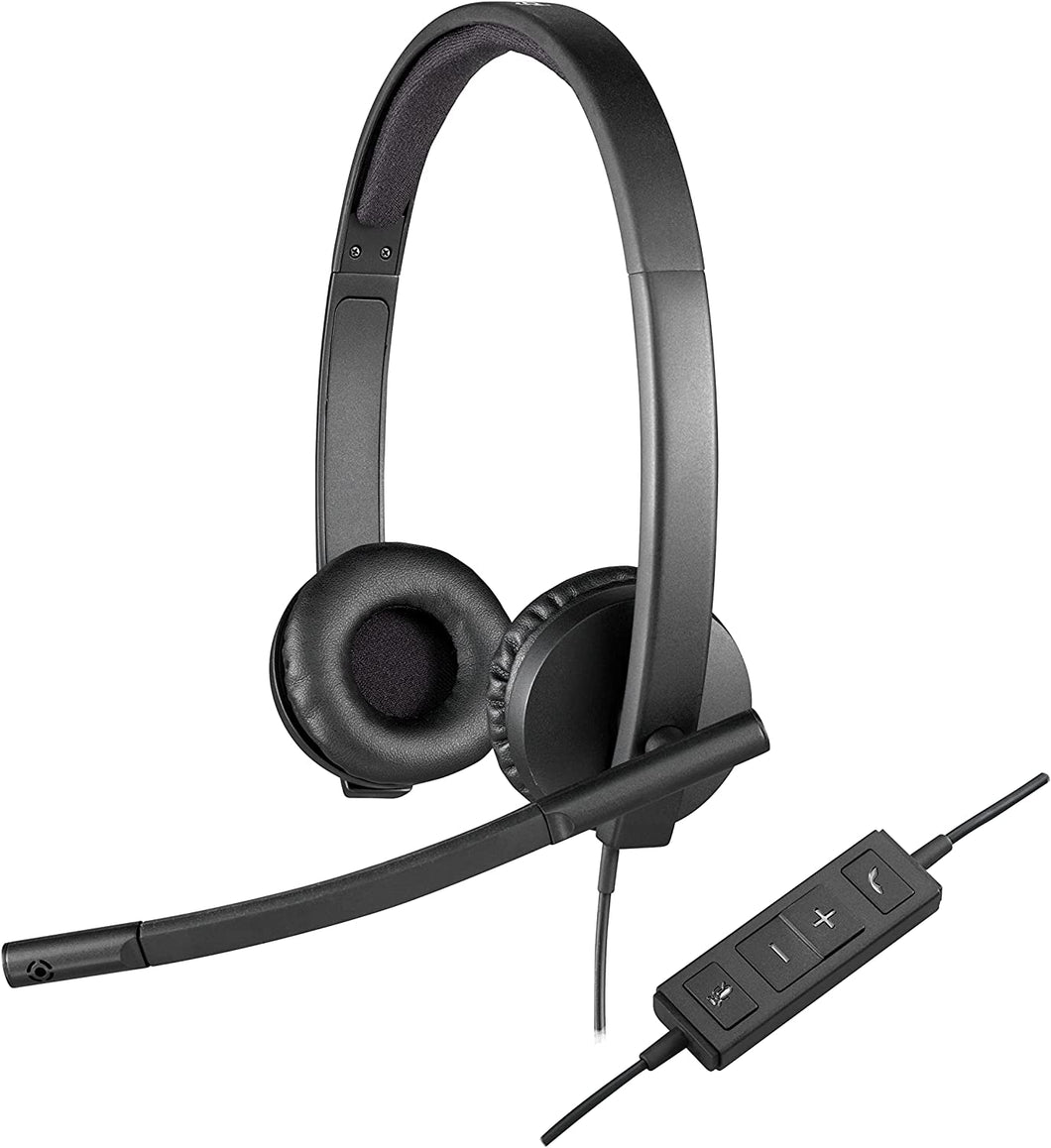 Logitech USB Headset H570e Stereo with Noise Cancelling Microphone