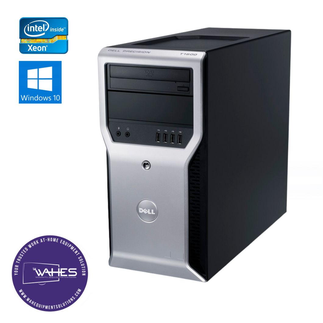 Dell Precision T1600 Refurbished Desktop CPU Tower ( Microsoft Office and Accessories): Xeon 1333|8GBRAM|500 GB HDD|Call Center Work from Home|School|Office