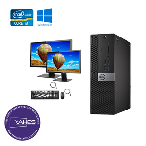 Dell Optiplex 5040 Refurbished GRADE A Dual Desktop PC Set (20-24" Monitor + Keyboard and Mouse Accessories):Intel  i7-6700 @ 3.4 gHZ |8gb ram| 256GB SSD|WIN 11 PRO|Arise Work from Home Ready