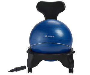 Gaiam Classic Balance Ball Premium Ergonomic Chair - Work At-Home Equipment Solutions (WAHES)