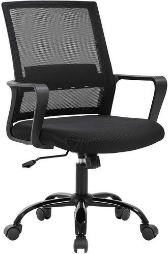 Ergonomic Swivel Rolling Home Office Mesh Chair with Lumbar Support
